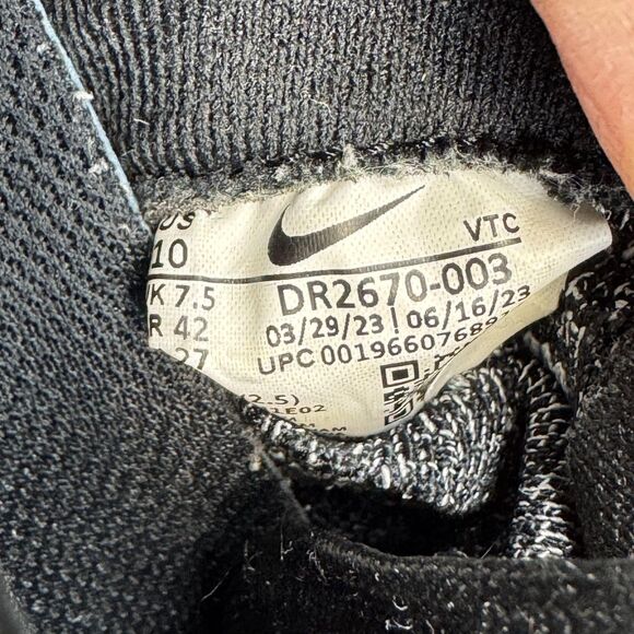 Nike InfinityRN 4 Running Shoes Womens Size 10 Black White Flyknit ReactX - Picture 9 of 9